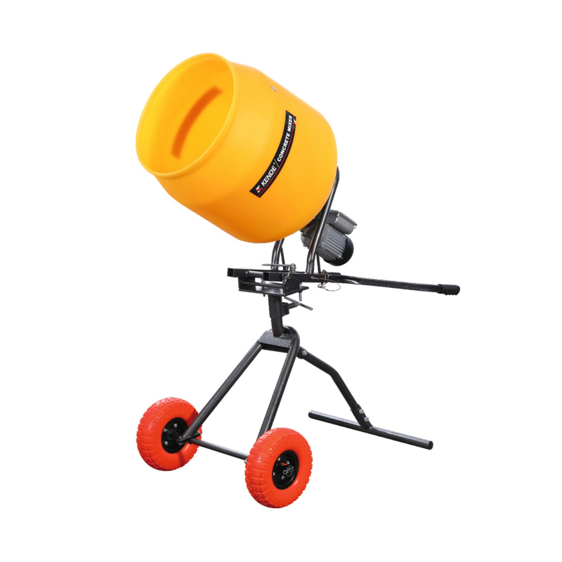 Бетонозмішувач PDM-100L зі штитовною підставкою для барабана з поліетилену Легка мобільність